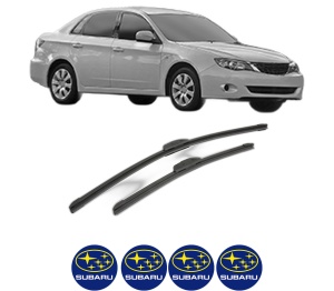 Set stergatoare SUBARU IMPREZA Saloon (GE, GV) din 2007-2011, pentru parbriz auto, 2 bucati, Bosch Aerotwin Retrofit, din cauciuc siliconat rezistent, 4 Stickere Auto SUBARU v45701