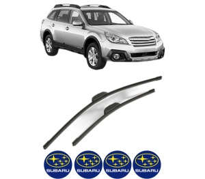 Set stergatoare SUBARU OUTBACK (BR) din 2009-2014, pentru parbriz auto, 2 bucati, Bosch Aerotwin Retrofit, din cauciuc siliconat rezistent, 4 Stickere Auto SUBARU v43941