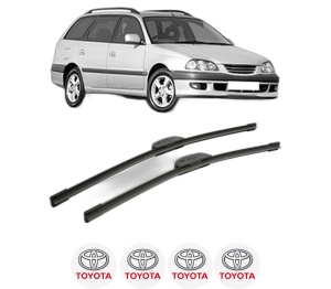 Set stergatoare TOYOTA AVENSIS Estate (_T22_) din 1997-2002, pentru parbriz auto, 2 bucati, Bosch Aerotwin Retrofit, din cauciuc siliconat rezistent, 4 Stickere Auto TOYOTA v48151