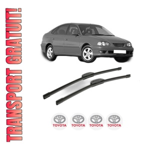 Set stergatoare TOYOTA AVENSIS Liftback (_T22_) din 1997-2002, pentru parbriz auto, 2 bucati, Bosch Aerotwin Retrofit, din cauciuc siliconat rezistent, 4 Stickere Auto TOYOTA