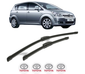 Set stergatoare TOYOTA COROLLA Verso (ZER_, ZZE12_, R1_) din 2004-2009, pentru parbriz auto, 2 bucati, Bosch Aerotwin Retrofit, din cauciuc siliconat rezistent, 4 Stickere Auto TOYOTA v44301