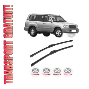 Set stergatoare TOYOTA LAND CRUISER 100 (_J1_) din 1998-2007, pentru parbriz auto, 2 bucati, Bosch Aerotwin Retrofit, din cauciuc siliconat rezistent, 4 Stickere Auto TOYOTA
