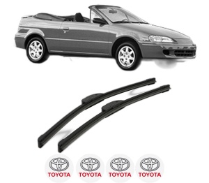 Set stergatoare TOYOTA PASEO Convertible (_L5_) din 1996, pentru parbriz auto, 2 bucati, Bosch Aerotwin Retrofit, din cauciuc siliconat rezistent, 4 Stickere Auto TOYOTA v41171
