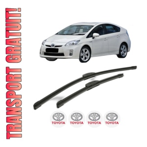 Set stergatoare TOYOTA PRIUS (_W3_) din 2008-2016, pentru parbriz auto, 2 bucati, Bosch Aerotwin Retrofit, din cauciuc siliconat rezistent, 4 Stickere Auto TOYOTA