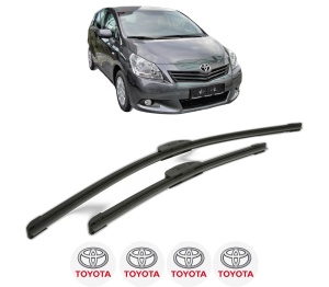 Set stergatoare TOYOTA VERSO VAN (_R2_) din 2009-2013, pentru parbriz auto, 2 bucati, Bosch Aerotwin Retrofit, din cauciuc siliconat rezistent, 4 Stickere Auto TOYOTA v44241