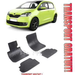 Skoda Citigo fabricat din 10.2011 - 2019, Hatchback, set covorase auto dedicate, din cauciuc 100% Premium - Transport Gratuit