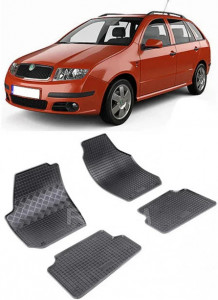 Skoda Fabia II, Combi, fabricat din 03.2007 - 10.2014, set covorase auto dedicate, din cauciuc 100% Premium accesorii pentru autoturismul tau - masina v157591