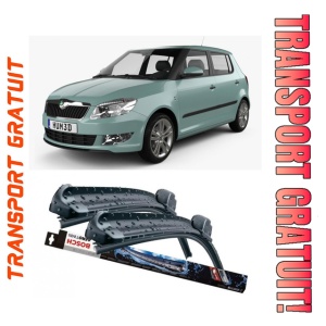 Skoda Fabia II Set 2 stergatoare parbriz Bosch Aerotwin 600/475mm compatibile cu Skoda Fabia II (2007-2014) (53 cm / 53 cm)