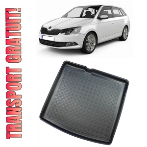 Skoda Fabia III Combi din 11.2014 - Prezent, Tavita Pentru Portbagaj Lux Premium Dedicata, Portbagaj Inferior *1
