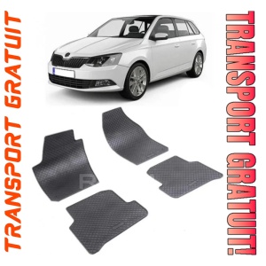 Skoda Fabia III fabricat din 11.2014 - Prezent, Combi, set covorase auto dedicate, din cauciuc 100% Premium