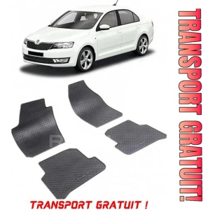 Skoda Fabia III fabricat din 11.2014 - Prezent, Sedan, set covorase auto dedicate, din cauciuc 100% Premium - Transport Gratuit