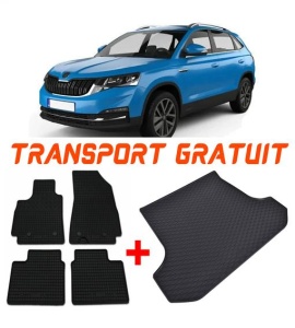 Skoda Kamiq din 09.2019 - Prezent Suv Portbagaj Inferior *2, Set Covorase + tavita portbagaj auto accesorii pentru autoturismul tau - masina v108
