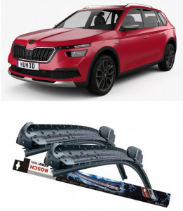 Skoda Kamiq Set 2 stergatoare parbriz Bosch Aerotwin 600/475mm compatibile cu Skoda Kamiq (2019-prezent) (65 cm / 45 cm) accesorii pentru autoturismul tau - masina v115599