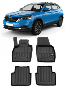 Skoda Kamiq, Suv, Din 09.2019 - Prezent , Set Covorase Auto Tip Tavita Premium 3D, din cauciuc accesorii pentru autoturismul tau - masina v169820