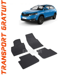 Skoda Kamiq, Suv, fabricat din 09.2019 - Prezent, set covorase auto dedicate, din cauciuc 100% Premium accesorii pentru autoturismul tau - masina v157034