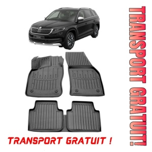 Skoda Kodiaq (2016-2024) Set covorase auto cauciuc G.Modern Line 3D transport gratuit