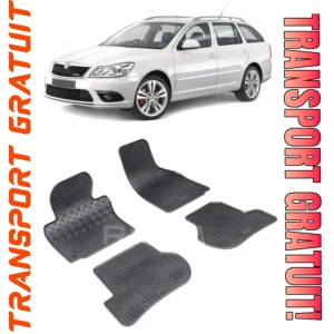 Skoda Octavia II, Combi, fabricat din 2004 - 04.2013, set covorase auto dedicate, din cauciuc 100% Premium