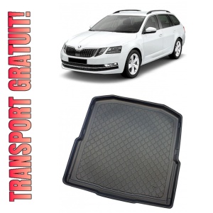 Skoda Octavia III Combi din 05.2013 - 05.2020, Tavita Pentru Portbagaj Lux Premium Dedicata, Portbagaj Inferior *3