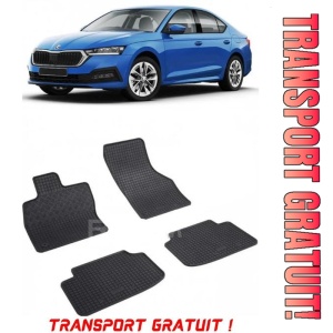 Skoda Octavia IV, Hatchback, fabricat din 06.2020 - Prezent, set covorase auto dedicate, din cauciuc 100% Premium - Transport Gratuit