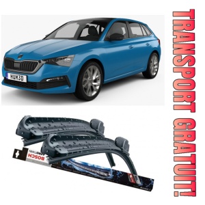 Skoda Scala Set 2 stergatoare parbriz Bosch Aerotwin 600/475mm compatibile cu Skoda Scala (2019-prezent) (65 cm / 45 cm)