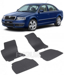 Skoda Superb I fabricat din 03.2002 - 06.2008, set covorase auto dedicate, din cauciuc 100% Premium accesorii pentru autoturismul tau - masina v159275