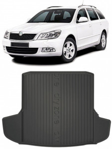 Skoda Superb II din 11.2009 - 08.2015 Combi Portbagaj Inferior, Tavita Pentru Portbagaj Lux Premium Dedicata, Cu Buzunare Laterale *1 accesorii pentru autoturismul tau - masina v183049