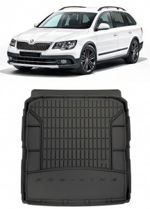 Skoda Superb III Combi din 09.2015 - Prezent, Tavita Pentru Portbagaj Lux Premium Dedicata, Portbagaj Inferior *1 accesorii pentru autoturismul tau - masina v201375