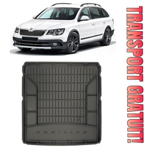 Skoda Superb III Combi din 09.2015 - Prezent, Tavita Pentru Portbagaj Lux Premium Dedicata, Portbagaj Inferior *4