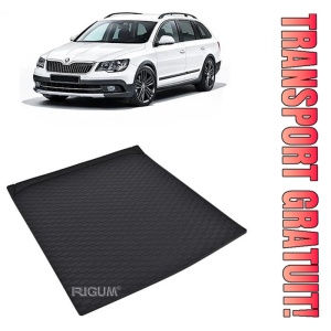 Skoda Superb III din 09.2015 - Prezent Combi Portbagaj Inferior *4, Tavita Pentru Portbagaj Lux Premium Dedicata,
