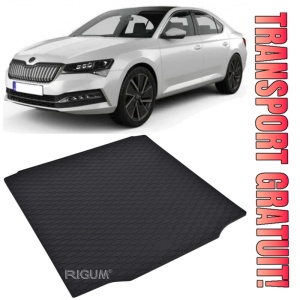 Skoda Superb Tavita pentru portbagaj din cauciuc, compatibila Skoda Superb II fabricatie 06.2008 - 04.2015, caroserie sedan