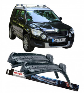 Skoda Yeti Set 2 stergatoare parbriz Bosch Aerotwin 600/475mm compatibile cu Skoda YETI (5L) (2009-2017) (60 cm / 47.5 cm) accesorii pentru autoturismul tau - masina v114494