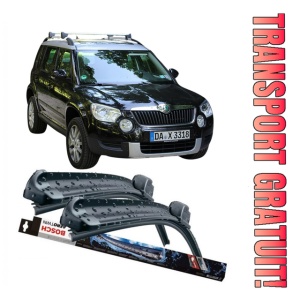 Skoda Yeti Set 2 stergatoare parbriz Bosch Aerotwin 600/475mm compatibile cu Skoda Yeti (2009-2017) (60 cm / 47.5 cm)