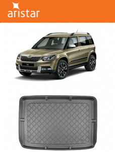 Skoda Yeti Suv din 06.2009 - 11.2017, Tavita Pentru Portbagaj Lux Premium Dedicata, Portbagaj Superior Roata Rezerva Normala *1 accesorii pentru autoturismul tau - masina v193369
