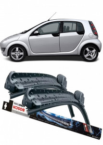Smart Fortwo Set 2 stergatoare parbriz pentru parbriz compatibile cu Smart Fortwo fabricat in perioada 2004 - 2007, breloc Hella (52.5 cm / 52.5 cm) accesorii pentru autoturismul tau - masina v117985