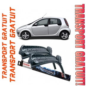 Smart Fortwo Set 2 stergatoare parbriz pentru parbriz compatibile cu Smart Fortwo fabricat in perioada 2004 - 2007, breloc Hella (52.5 cm / 52.5 cm)