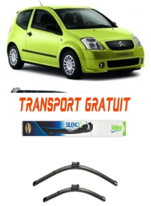 Stergatoare Citroen C2 Set 2 stergatoare parbriz Valeo 60 cm/45 cm pentru Citroen C2 (Jm_) din 2003-2012 (60 cm / 45 cm) accesorii pentru autoturismul tau - masina v21497