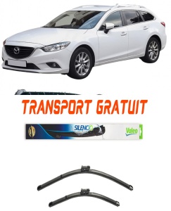 Stergatoare Mazda 6 Set 2 stergatoare parbriz Valeo 60 cm/45 cm pentru Mazda 6 Estate (Gj, Gl) din 2012-2020 (60 cm / 45 cm) accesorii pentru autoturismul tau - masina v7175