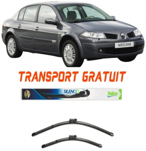 Stergatoare Renault Megane Set 2 stergatoare parbriz Valeo pentru Renault Megane 2003-2009 (60 cm / 45 cm) accesorii pentru autoturismul tau - masina v9815