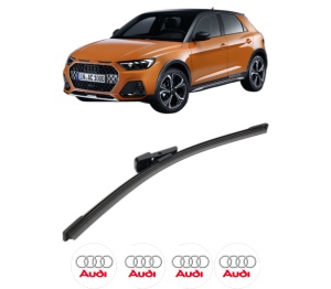 Stergator lamela spate AUDI A1 City Carver (GBH) din 2019 - 2022, pentru luneta auto, Bosch Aerotwin, din cauciuc siliconat rezistent, 4 Stickere Auto AUDI v26086