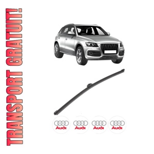 Stergator lamela spate AUDI Q5 Van (8RB) din 2008 - 2017, pentru luneta auto, Valeo Silencio Xtrm, din cauciuc siliconat rezistent, 4 Stickere Auto AUDI