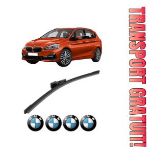 Stergator lamela spate BMW Seria 2 Gran Tourer Van (F46) din 2014, pentru luneta auto, Bosch Aerotwin, din cauciuc siliconat rezistent, 4 Stickere Auto BMW
