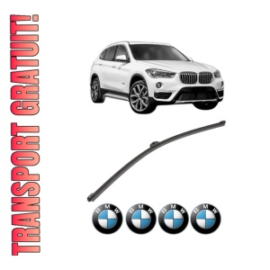 Stergator lamela spate BMW Seria X1 Van (F48) din 2015 - 2022, pentru luneta auto, Valeo Silencio Xtrm, din cauciuc siliconat rezistent, 4 Stickere Auto BMW