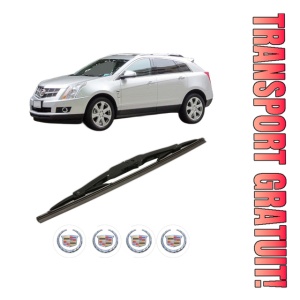 Stergator lamela spate CADILLAC SRX din 2003 - 2009, pentru luneta auto, Bosch Twin, din cauciuc siliconat rezistent, 4 Stickere Auto CADILLAC