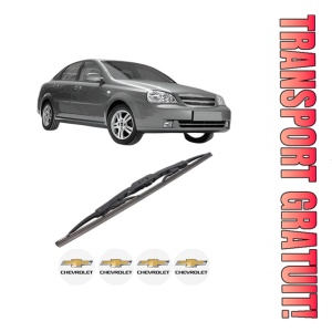 Stergator lamela spate CHEVROLET LACETTI (J200) din 2005 - 2013, pentru luneta auto, Bosch Twin, din cauciuc siliconat rezistent, 4 Stickere Auto CHEVROLET