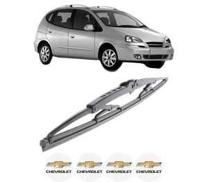 Stergator lamela spate CHEVROLET REZZO MPV (U100) din 2005 - 2009, pentru luneta auto, Bosch Twin, din cauciuc siliconat rezistent, 4 Stickere Auto CHEVROLET v33816