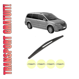 Stergator lamela spate CHRYSLER GRAND VOYAGER / VOYAGER V (RT) din 2007, pentru luneta auto, Valeo Silencio, din cauciuc siliconat rezistent, 4 Stickere Auto CHRYSLER