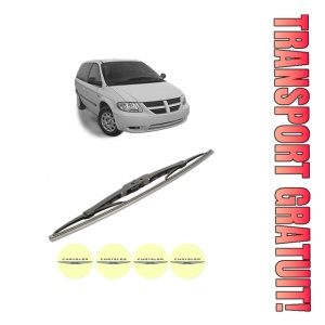 Stergator lamela spate CHRYSLER VOYAGER / GRAND VOYAGER IV (RG) din 2000 - 2008, pentru luneta auto, Bosch Twin, din cauciuc siliconat rezistent, 4 Stickere Auto CHRYSLER
