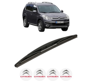 Stergator lamela spate CITROEN C-CROSSER Van (VU_) din 2007 - 2012, pentru luneta auto, Bosch Twin, din cauciuc siliconat rezistent, 4 Stickere Auto CITROEN v25666