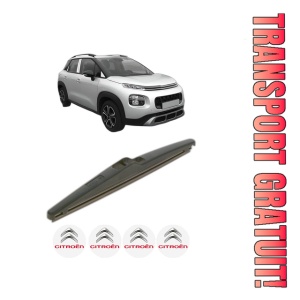 Stergator lamela spate CITROEN C3 AIRCROSS II (2R_, 2C_) din 2017 - 2018, pentru luneta auto, Bosch Twin, din cauciuc siliconat rezistent, 4 Stickere Auto CITROEN