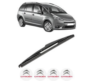 Stergator lamela spate CITROEN C4 GRAND PICASSO I (UA_) din 2006 - 2013, pentru luneta auto, Valeo Silencio, din cauciuc siliconat rezistent, 4 Stickere Auto CITROEN v18526